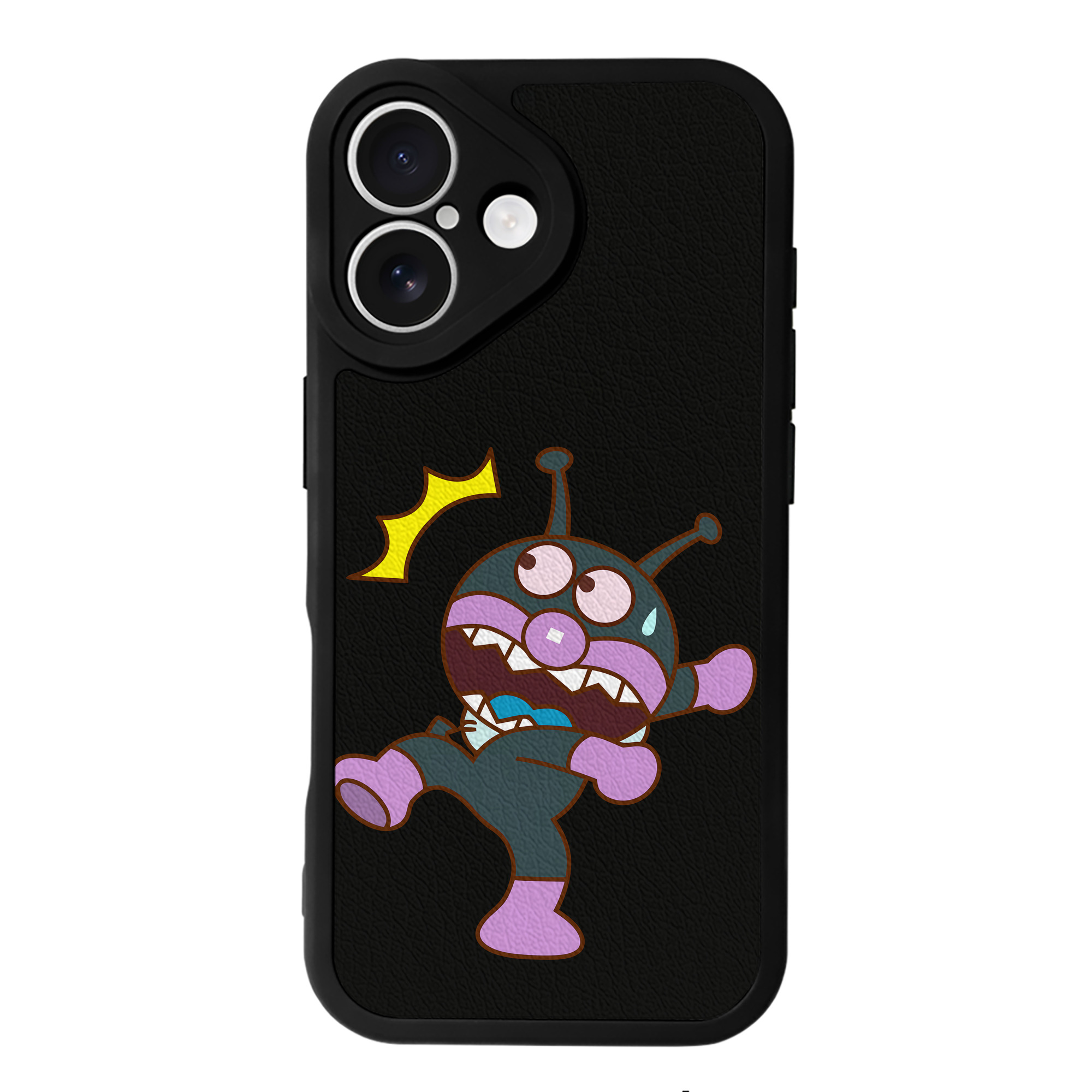 （画像用） アンパンマン Anpanman 【iPhone 16シリーズ対応】シリコンスマホケース（レザー調） 材質：シリコン